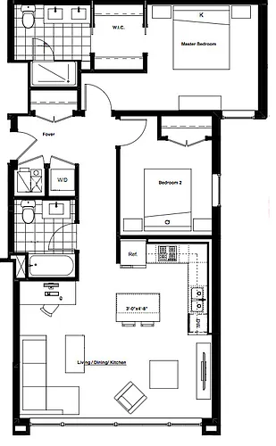 Floor plan 9 - 2X2