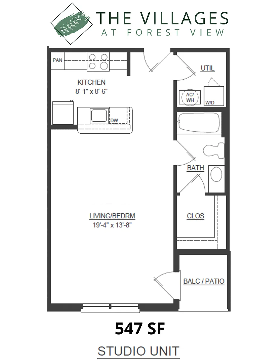 Floor plan Studio