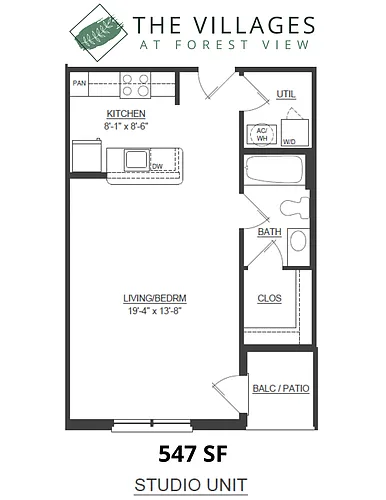 Floor plan Studio