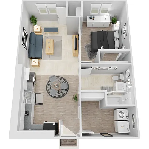 Floor plan One Bed