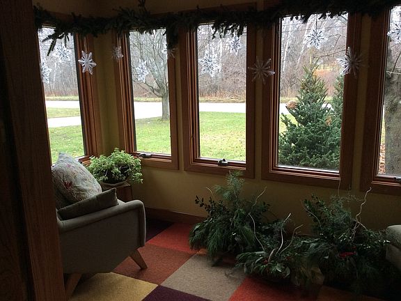Sunroom with French doors