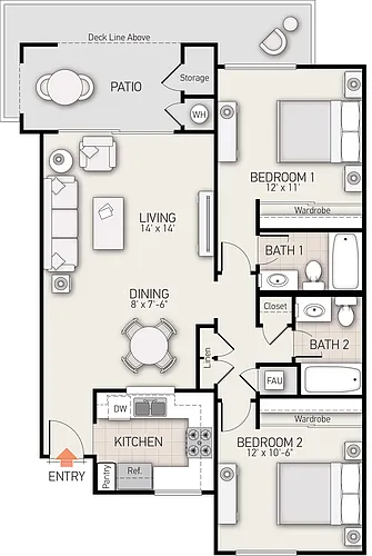 Floor plan Plan F