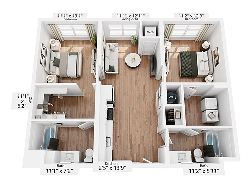 Floor plan B1H