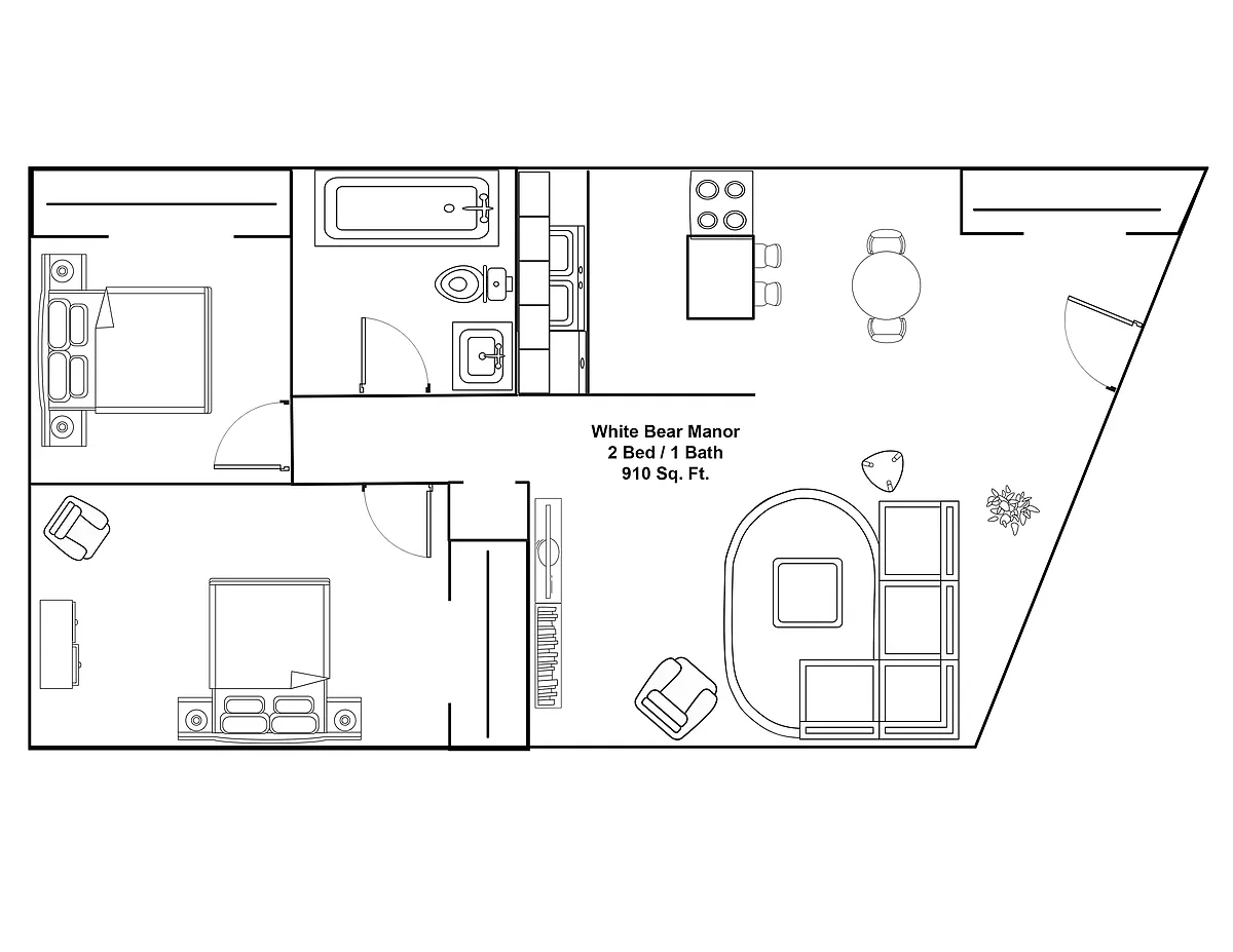 Floor plan 2 bedroom