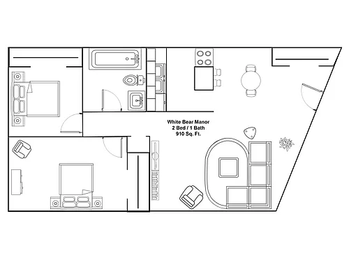 Floor plan 2 bedroom