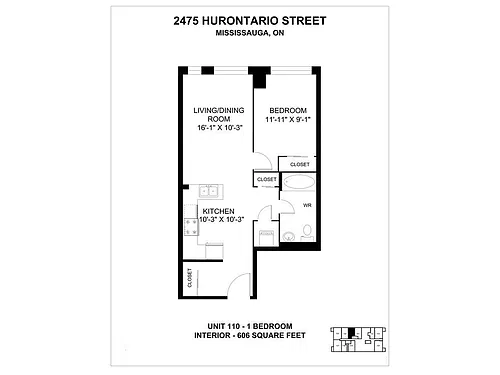 Floor plan 1 Bedroom
