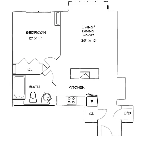 Floor plan Design 1B