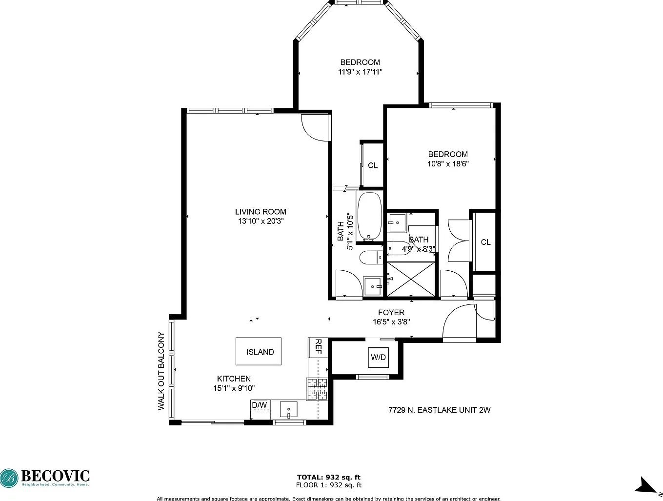 2 bed, 932 sqft, $3,761 — Photo 3
