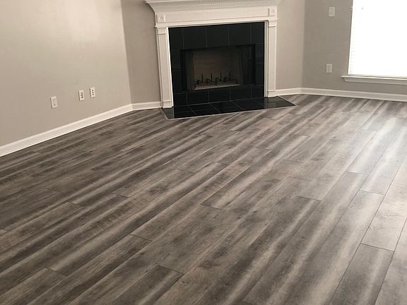 Gorgeous new floors and a vented fire place