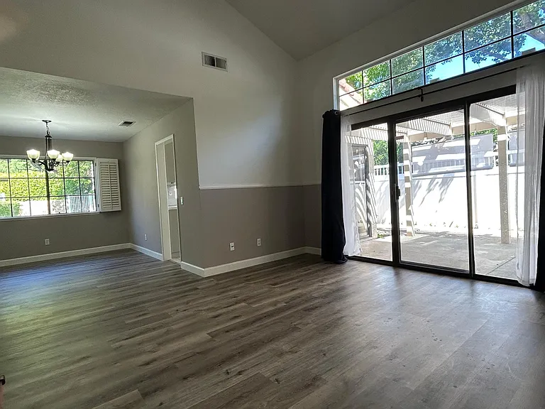 Living Room and Dining Room on Left