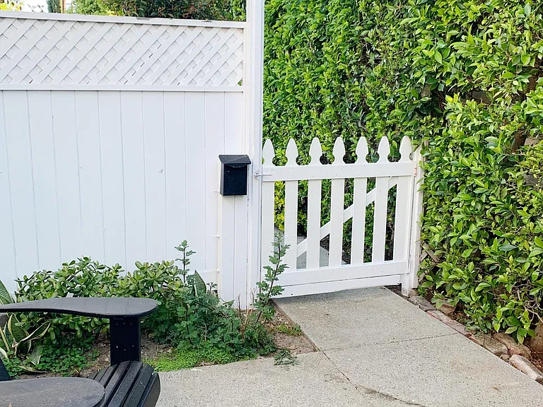 Entry to private patio and yard