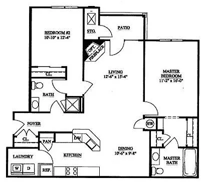 Floor plan The Baldwin