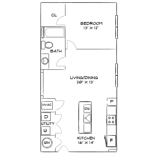 Floor plan Design 1B