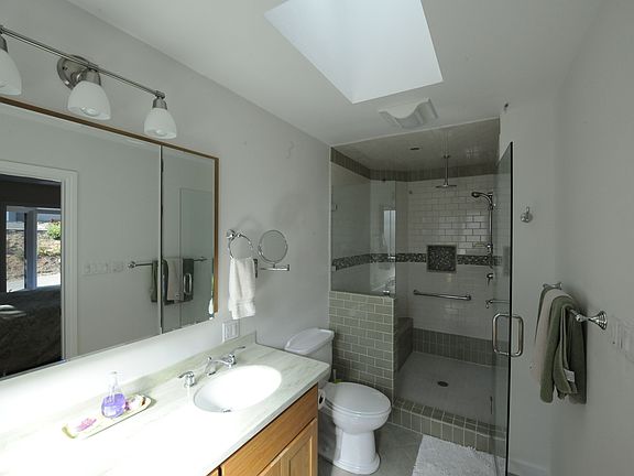 Master bath with skylight
