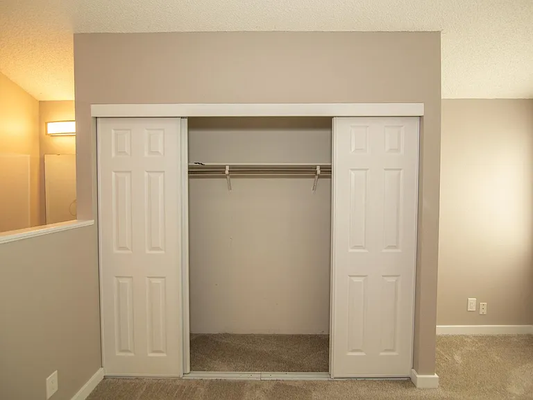 Closet in master bedroom (and private sink/vanity in the bedroom, to the left)