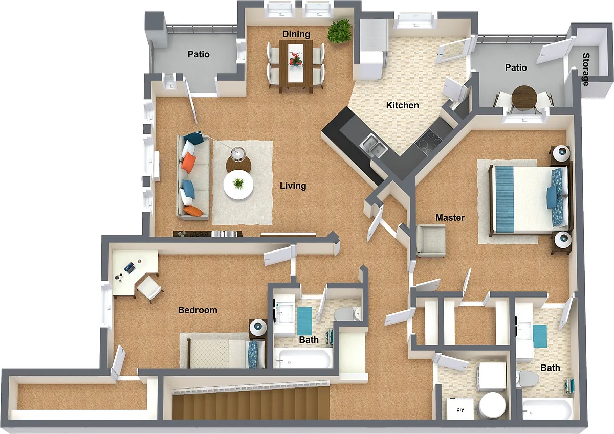 Floor plan St Laurent- Townhome