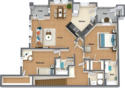 Floor plan St Laurent- Townhome