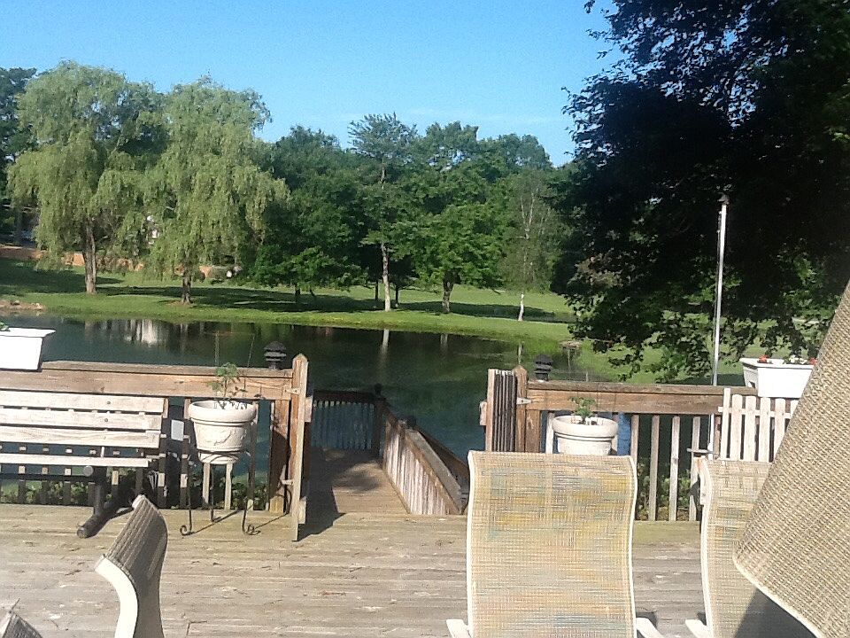 Front Deck overlooking Pond