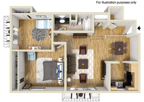 Floor plan Two Bedroom