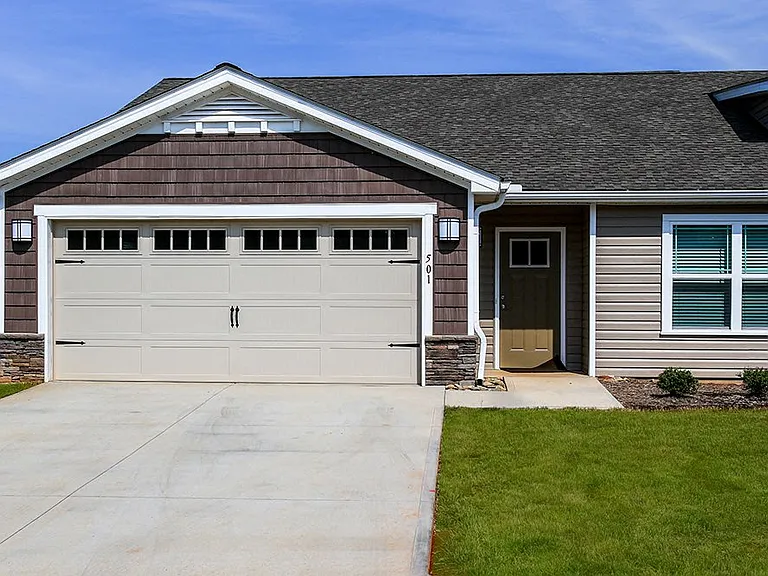 Attached Two-Car Garage in Neighborhood Setting
