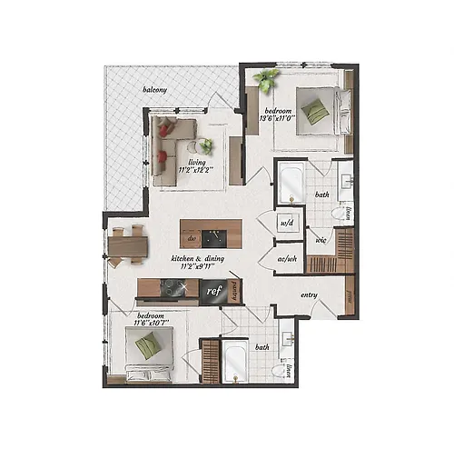 Floor plan B1