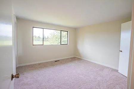 Master bedroom faces the park