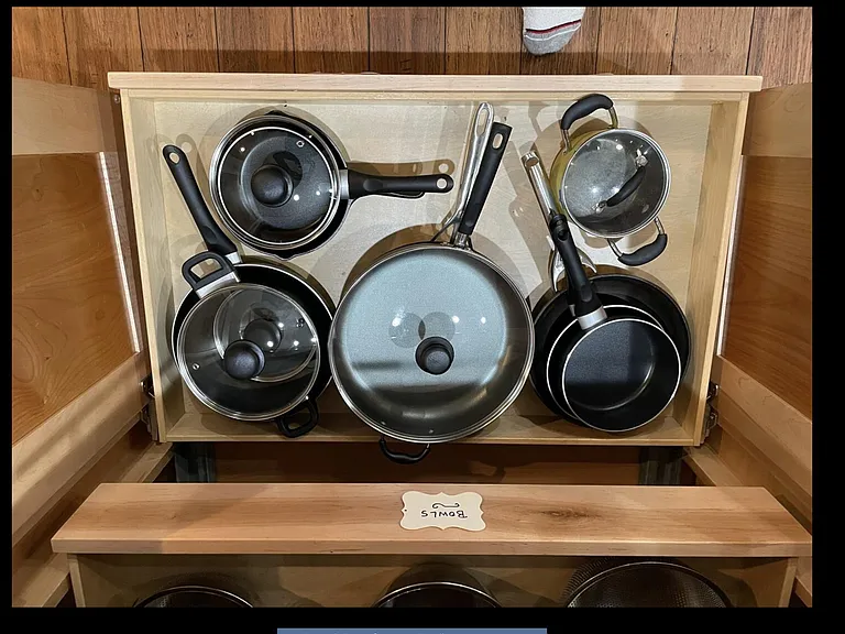 Fully stocked kitchen