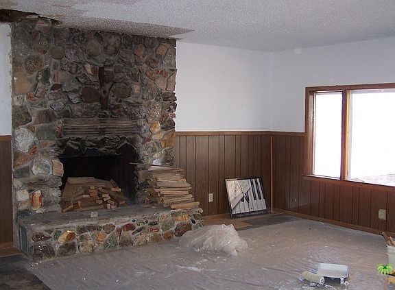 Rock Fireplace