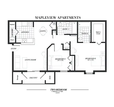 Floor plan 2-Bedroom