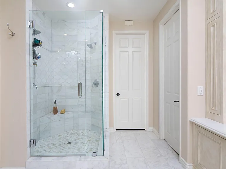 Primary bedroom walk in shower