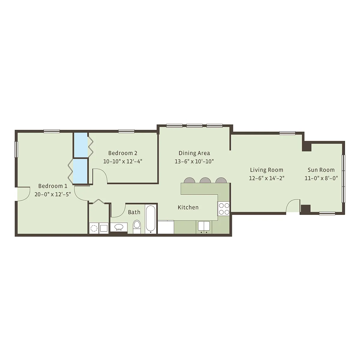 Floor plan 3408-2bB