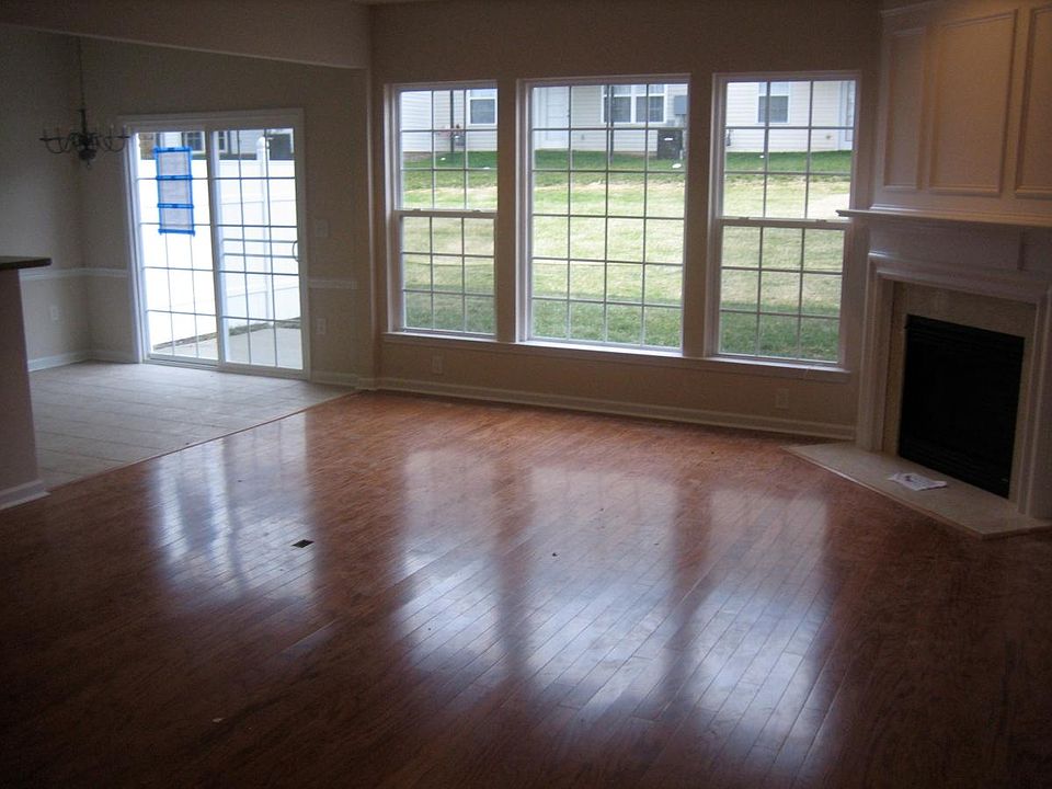 Hardwood floors in living room