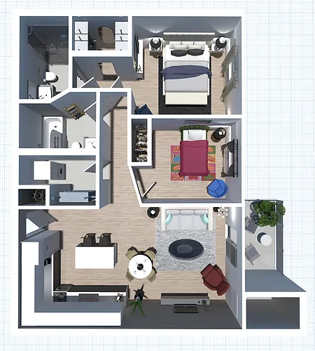 Floor plan Penthouse Suites