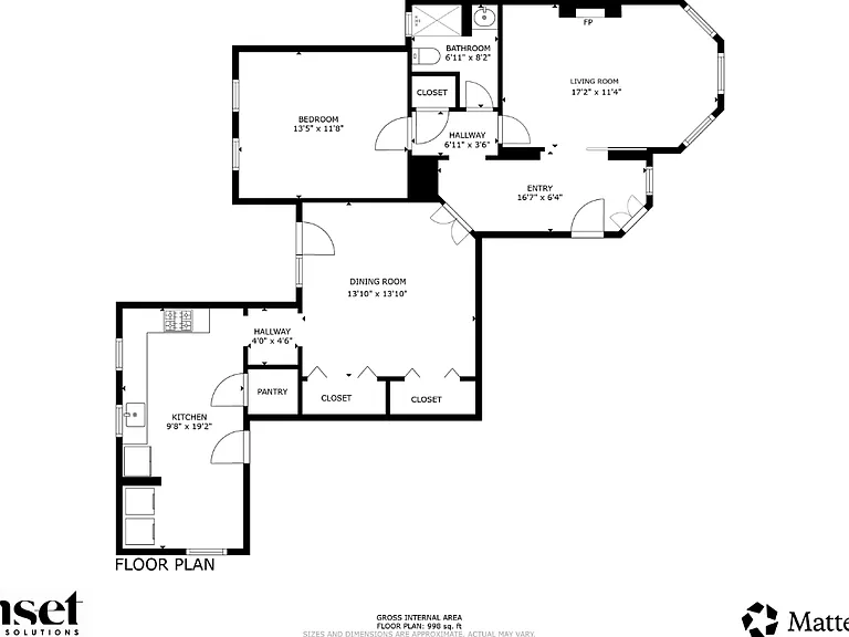 Grandview Flat 102 Floor Plan Grandview Flat 102 Floor Plan