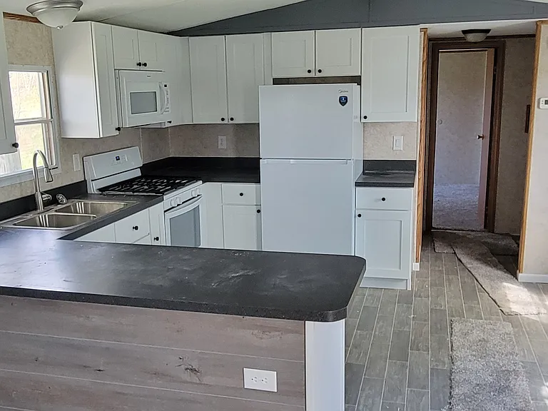 Kitchen to Bathroom and Bedroom