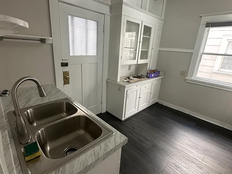 Kitchen with new countertops and sink