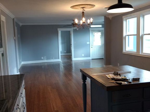 Open concept from kitchen to living room