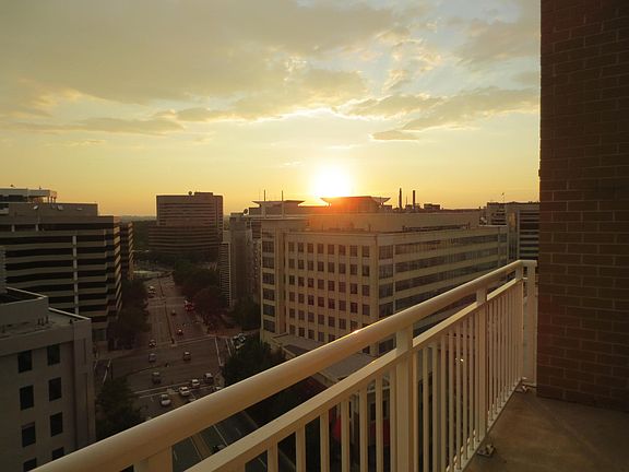 balcony at sunset
