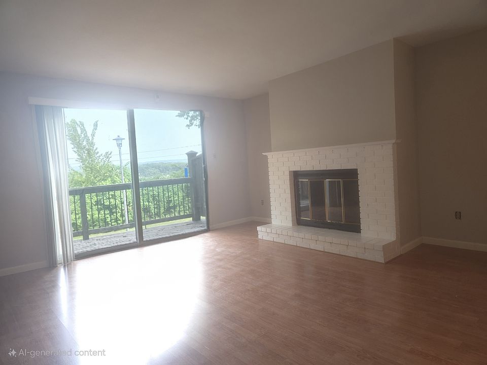 Living Room with Woodburning Fireplace