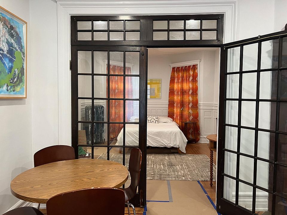 Connects to the dining room. Coverings can be added to these doors.