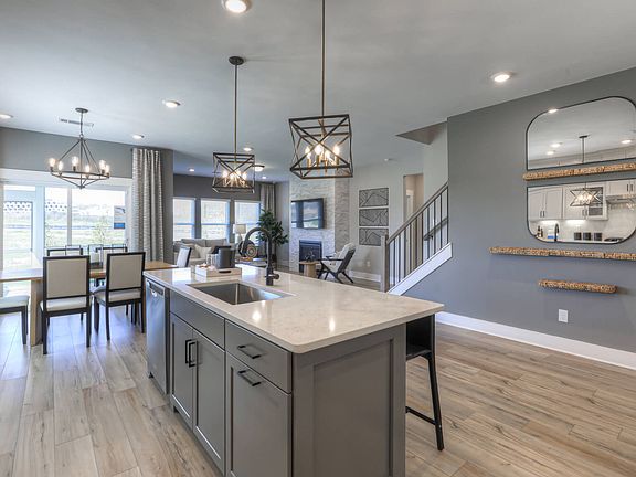 The open-concept living space provides the perfect space to entertain friends and family.