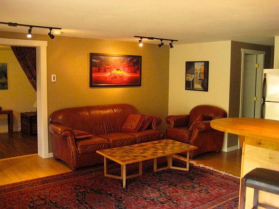 Sitting area off of the kitchen