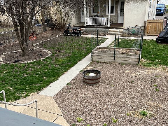 Shared fenced in back yard.