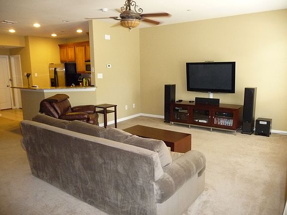 Living with large windows and remote controlled ceiling fan