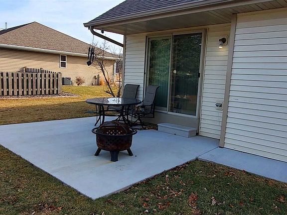 Back patio off dining area