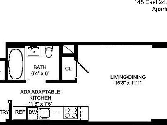 2nd image of 148 E 24th St APT 6B
