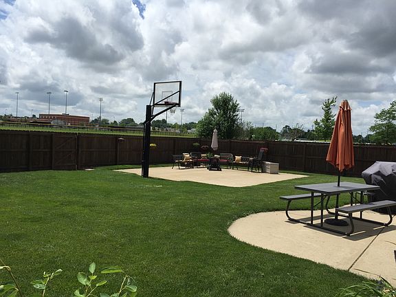 Basketball "Court" in back