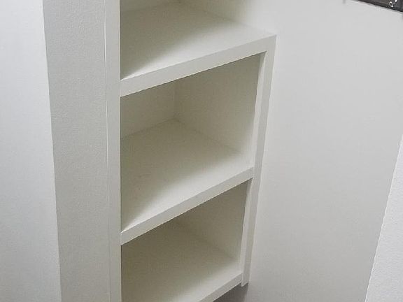 Entry closet with storage.
