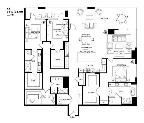 Floor plan C3