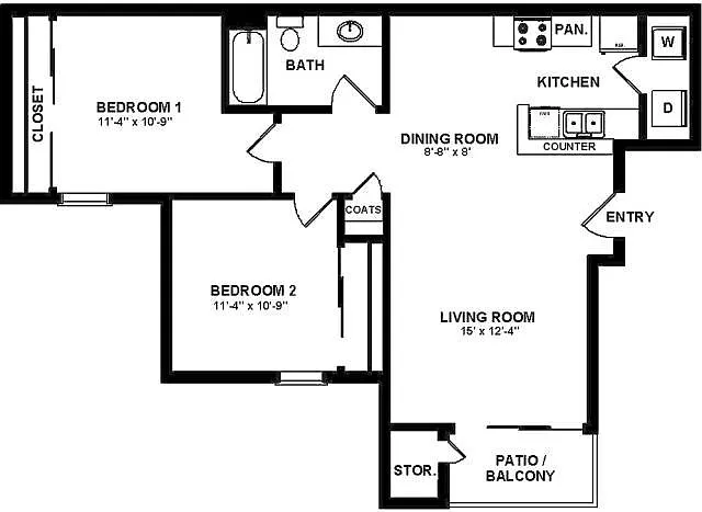 Floor plan B1